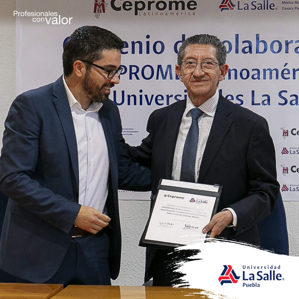 Universidades La Salle firman convenio con CEPROME Latinoamérica.
